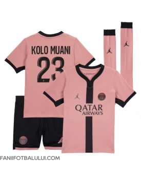 Paris Saint-Germain Randal Kolo Muani #23 Echipament de Fotbal Replică 2024-25 Copii Treilea (+ Șorturi)